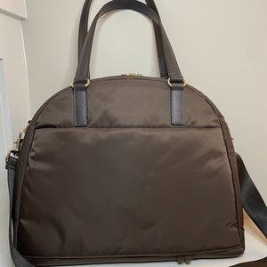 Lo & Sons OMG bag | Brown & Gold | Gold Interior